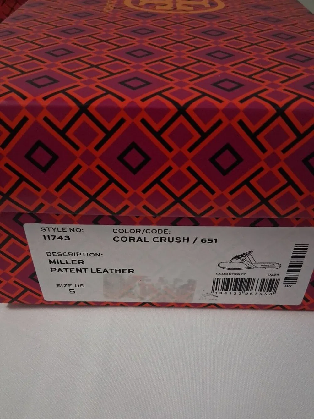 Tory Burch Women’s Miller Sandals – Coral Crush (Pink) 5 NEW